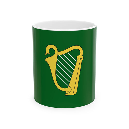 Green flag of Ireland (Ireland) White Coffee Mug-11oz-Go Mug Yourself