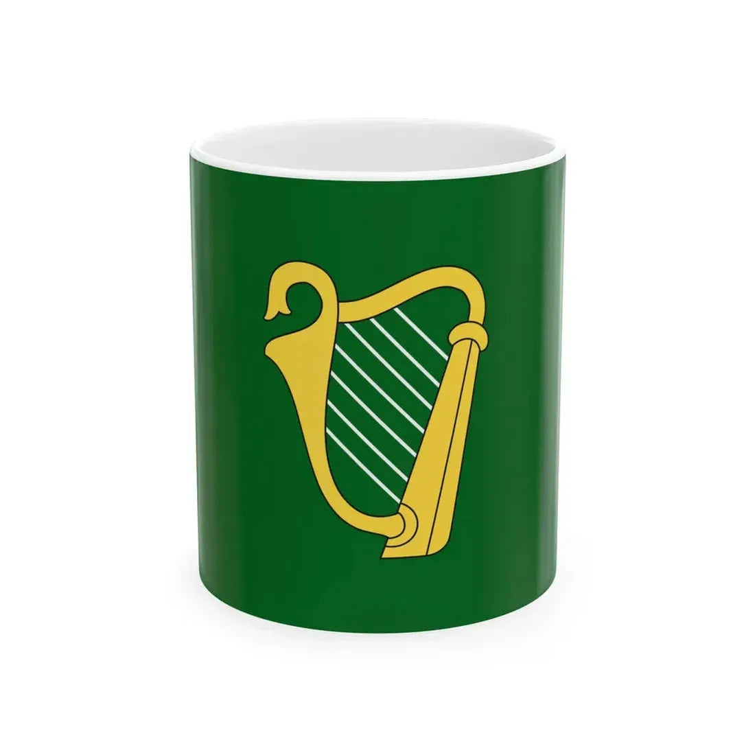 Green flag of Ireland (Ireland) White Coffee Mug 11oz - Go Mug Yourself