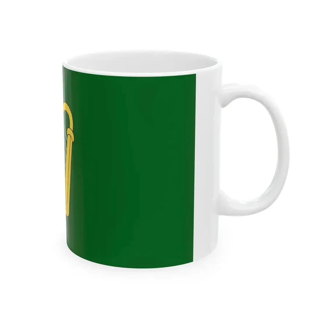 Green flag of Ireland (Ireland) White Coffee Mug - Go Mug Yourself