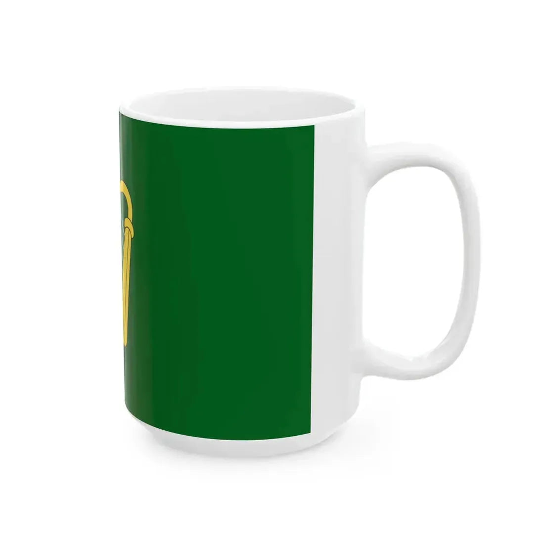 Green flag of Ireland (Ireland) White Coffee Mug - Go Mug Yourself