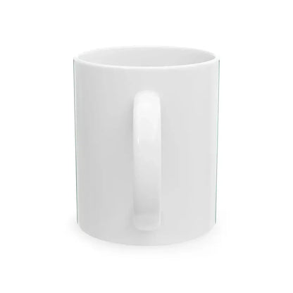 Green flag with symbol of falanga (Poland) White Coffee Mug - Go Mug Yourself