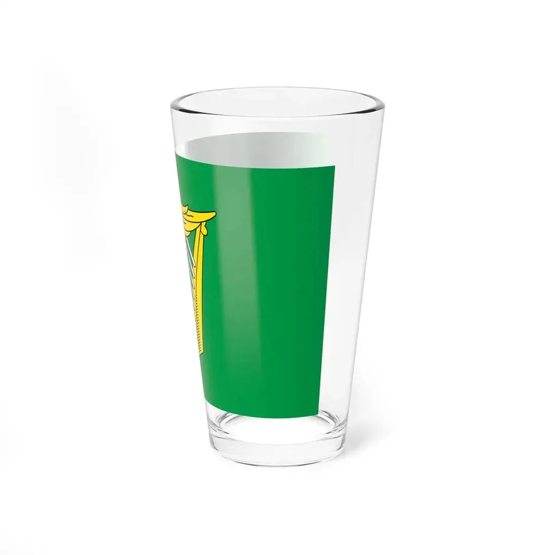 Green harp flag of Ireland 17th century (Ireland) Pint Glass 16oz - Go Mug Yourself