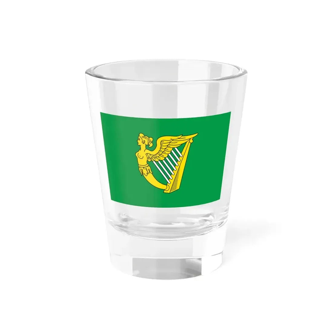 Green harp flag of Ireland 17th century (Ireland) Shot Glass 1.5oz 1.5oz - Go Mug Yourself