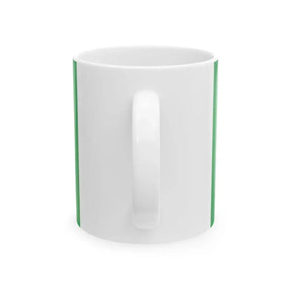 Green harp flag of Ireland 17th century (Ireland) White Coffee Mug - Go Mug Yourself