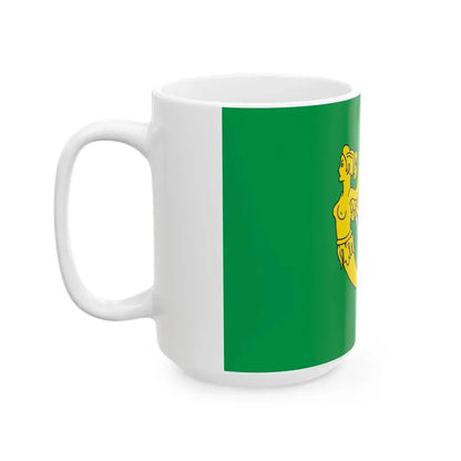 Green harp flag of Ireland 17th century (Ireland) White Coffee Mug - Go Mug Yourself