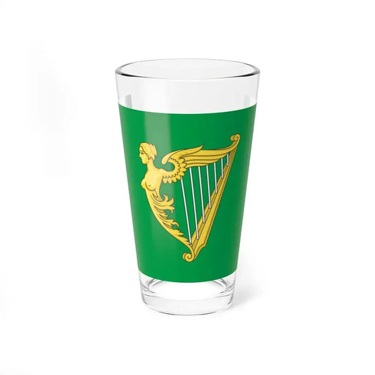 Green harp flag of Ireland (Ireland) Pint Glass 16oz 16oz - Go Mug Yourself