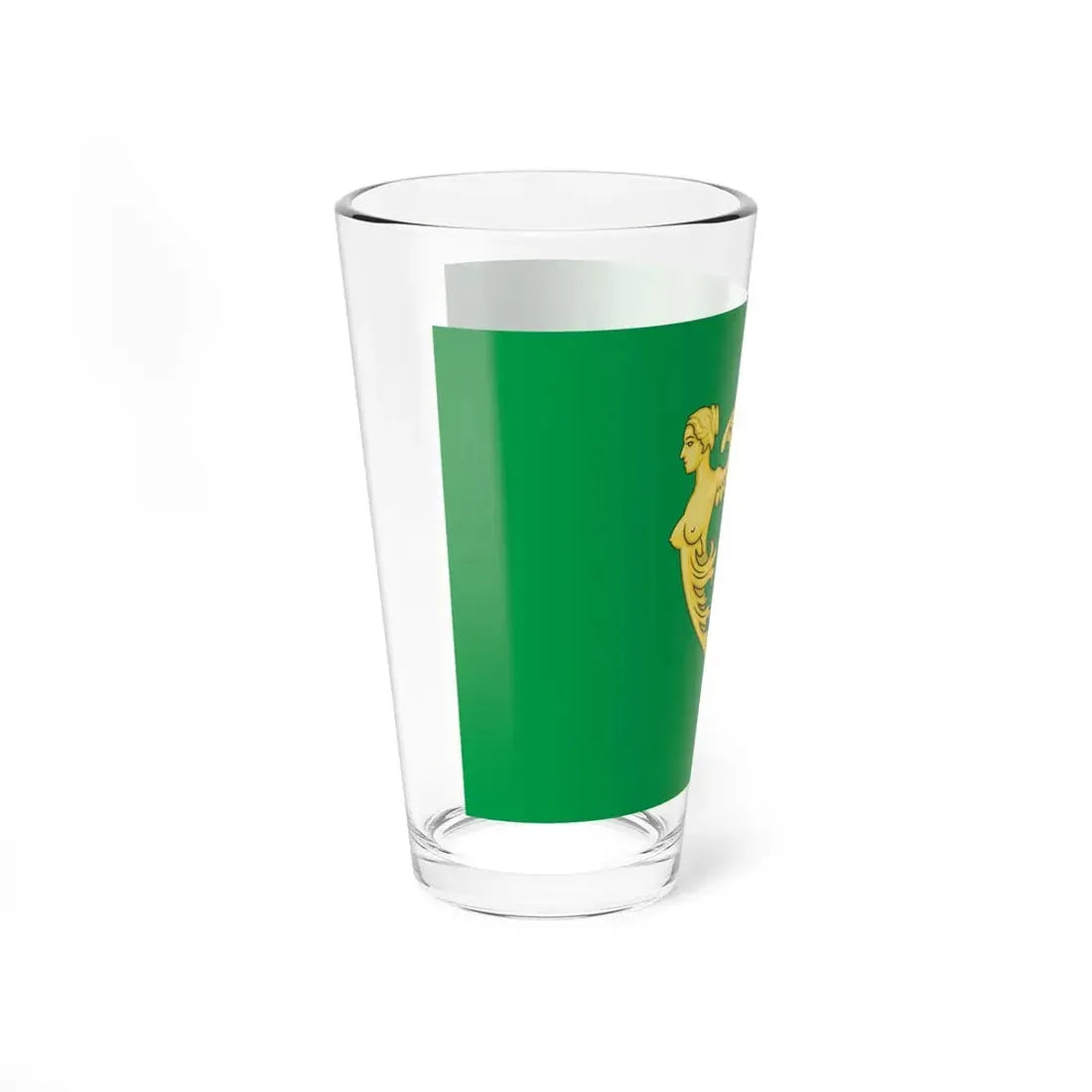 Green harp flag of Ireland (Ireland) Pint Glass 16oz - Go Mug Yourself
