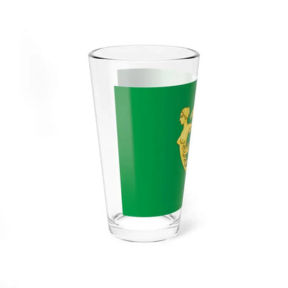 Green harp flag of Ireland (Ireland) Pint Glass 16oz - Go Mug Yourself