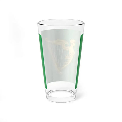 Green harp flag of Ireland (Ireland) Pint Glass 16oz - Go Mug Yourself