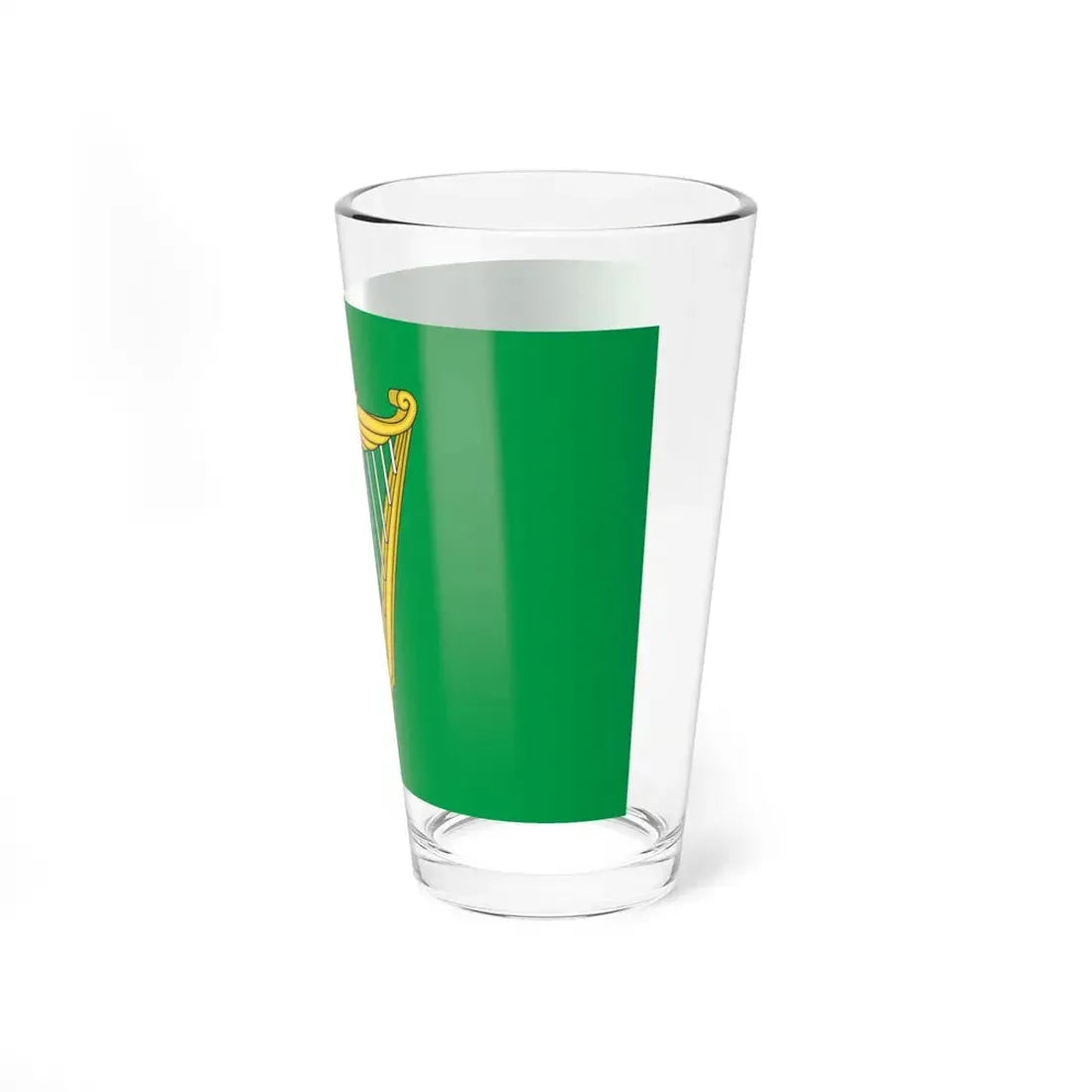 Green harp flag of Ireland (Ireland) Pint Glass 16oz - Go Mug Yourself
