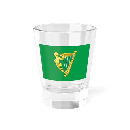 Green harp flag of Ireland (Ireland) Shot Glass 1.5oz - Go Mug Yourself