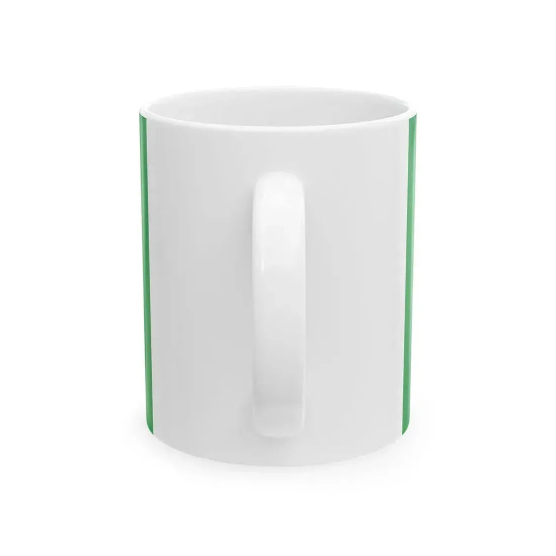 Green harp flag of Ireland (Ireland) White Coffee Mug - Go Mug Yourself