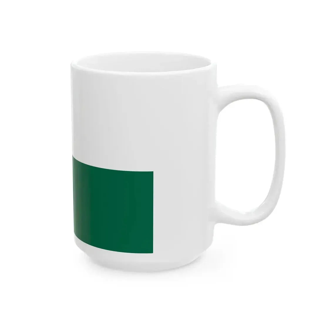 Green historical flag of the Republic of the Rio Grande (Mexico) White Coffee Mug - Go Mug Yourself
