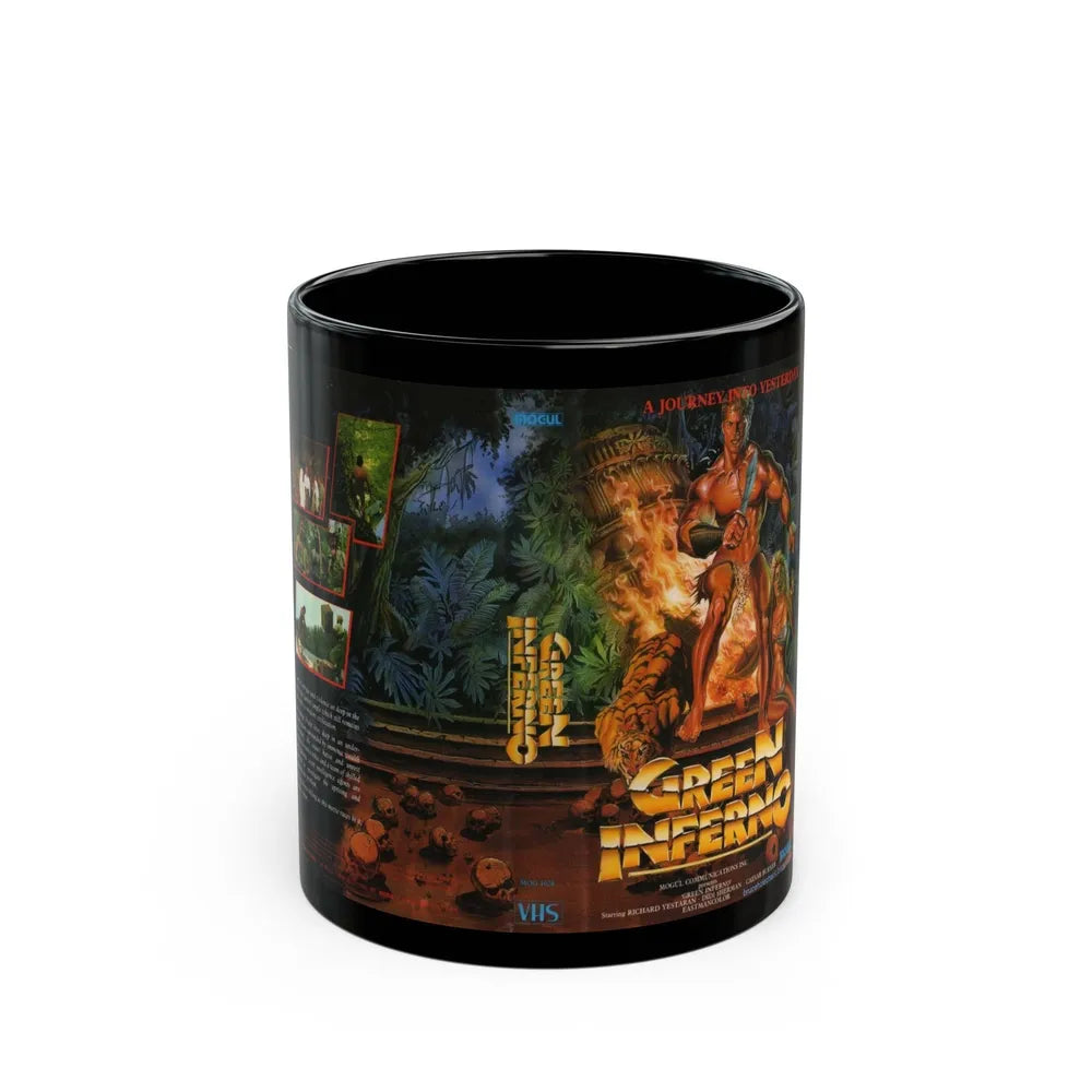 GREEN INFERNO (VHS COVER) - Black Coffee Mug-11oz-Go Mug Yourself