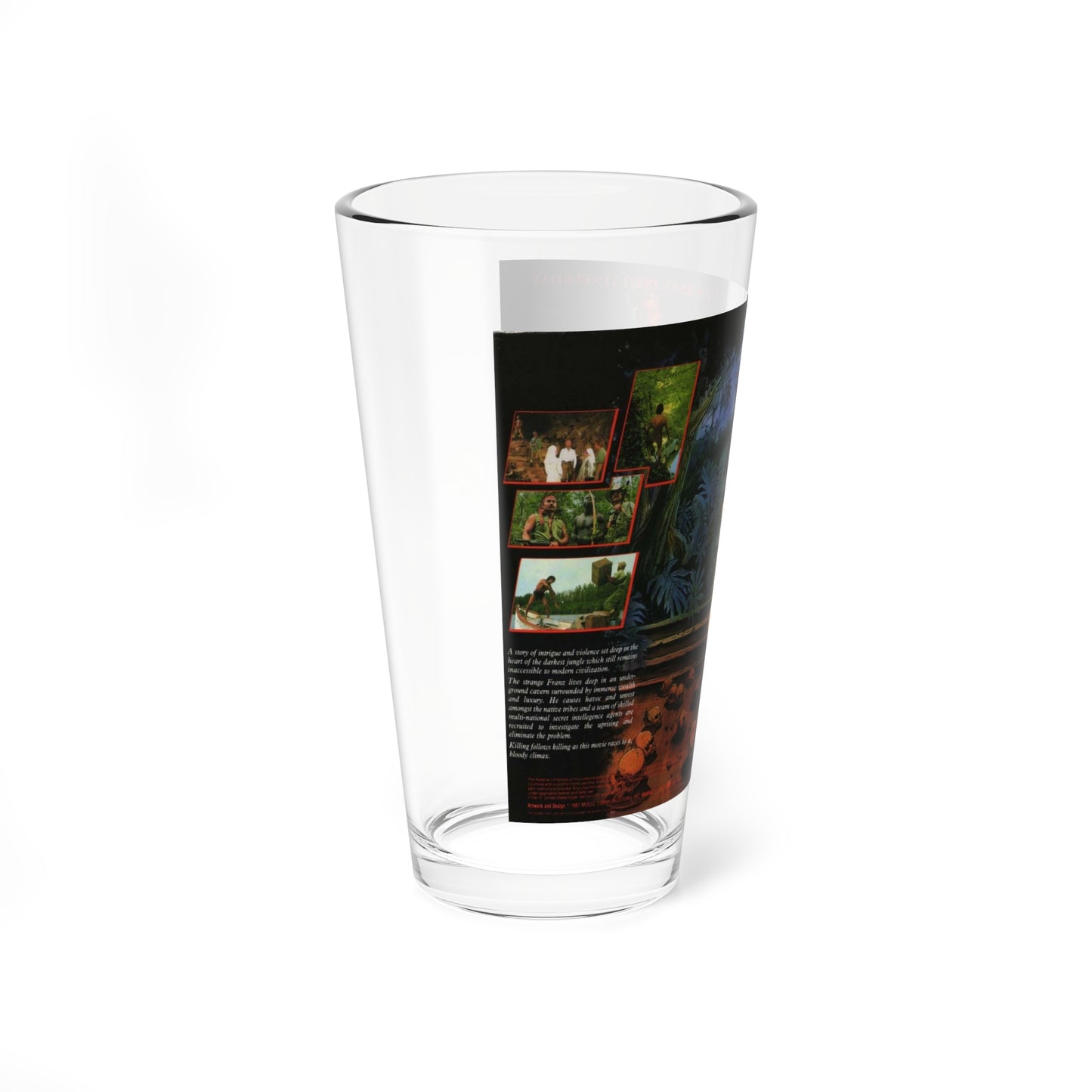 GREEN INFERNO (VHS COVER) Pint Glass 16oz-Go Mug Yourself