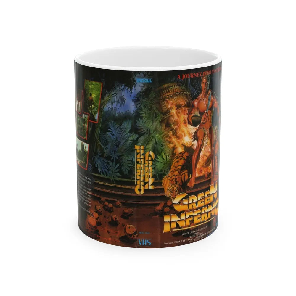 GREEN INFERNO (VHS COVER) - White Coffee Mug-11oz-Go Mug Yourself