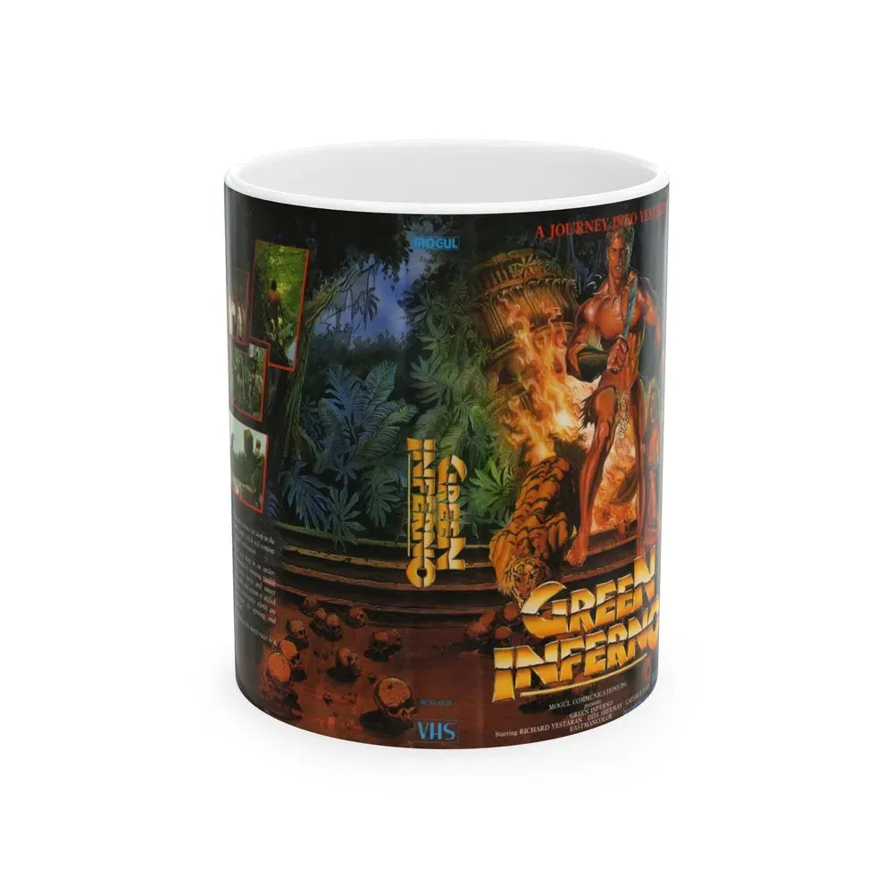 GREEN INFERNO (VHS COVER) - White Coffee Mug 11oz - Go Mug Yourself