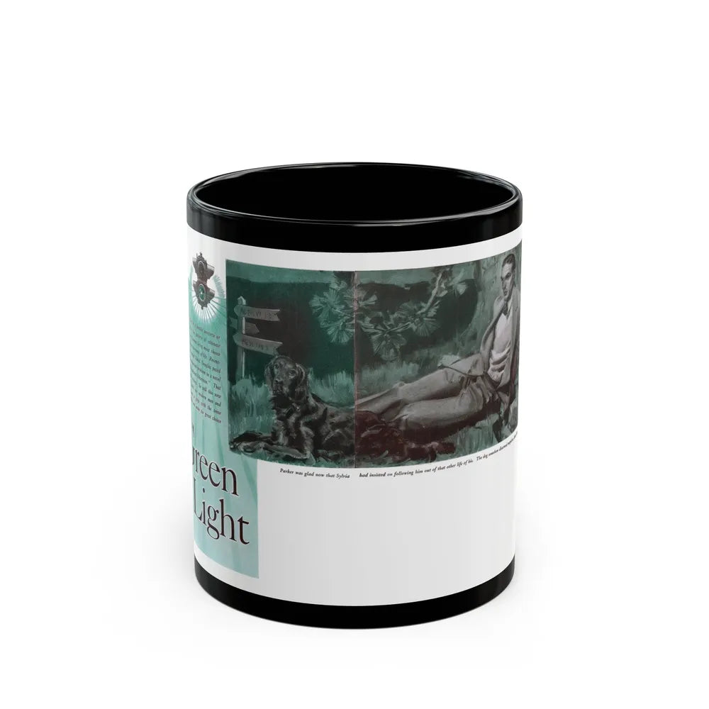 Green Light (1), Cosmopolitan, November 1934 - Black Coffee Mug-11oz-Go Mug Yourself