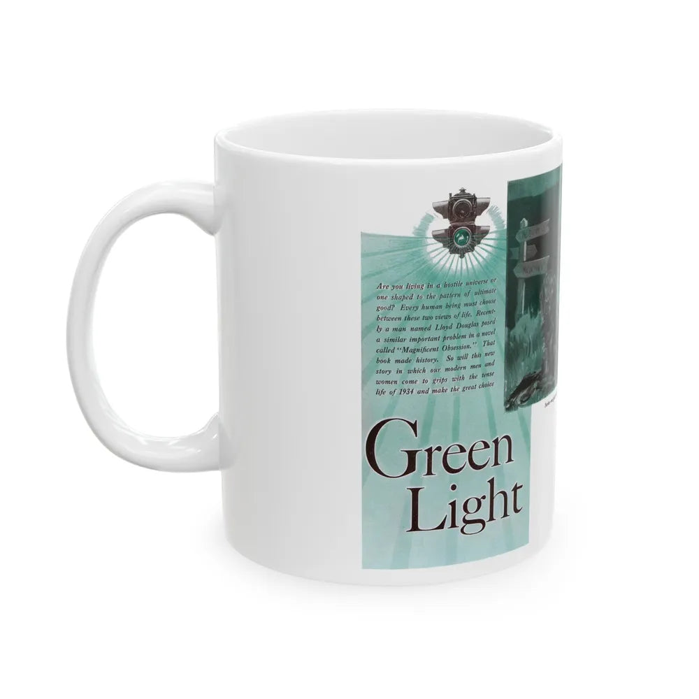 Green Light (1), Cosmopolitan, November 1934 - White Coffee Mug-Go Mug Yourself