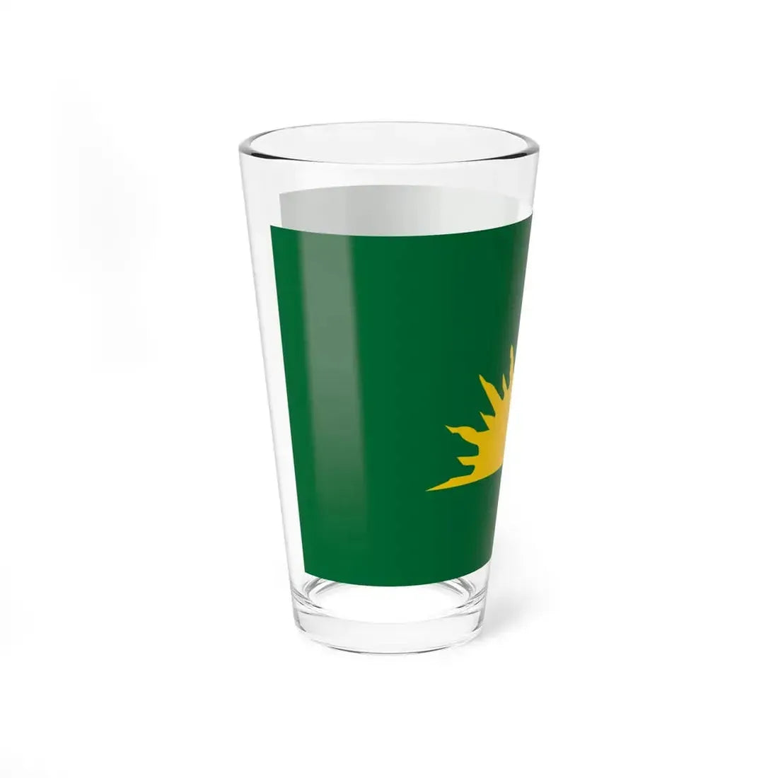 Green Sunburst Flag (Ireland) Pint Glass 16oz - Go Mug Yourself