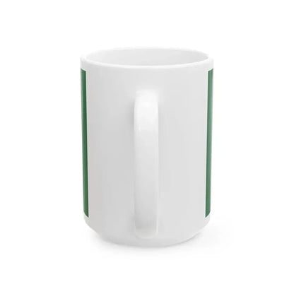 Green Sunburst Flag (Ireland) White Coffee Mug - Go Mug Yourself
