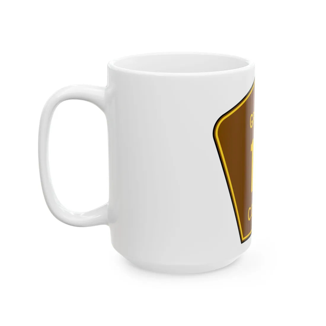Greene County 16 NY (New York) (Road Sign) White Coffee Mug - Go Mug Yourself