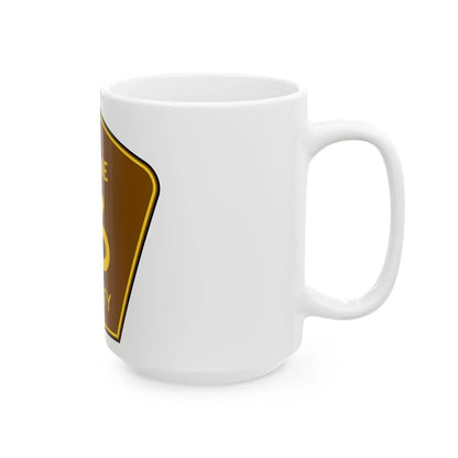 Greene County 16 NY (New York) (Road Sign) White Coffee Mug - Go Mug Yourself
