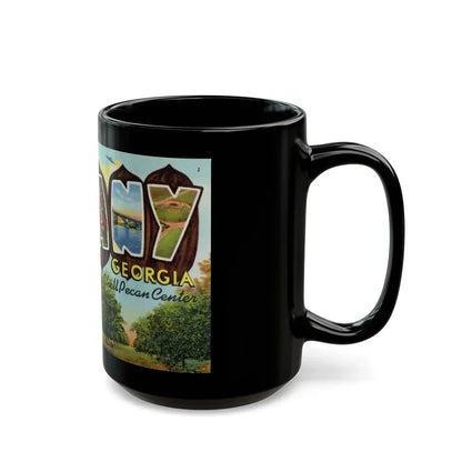 Greeting card from Albany Georgia (Greeting Postcards) Black Coffee Mug - Go Mug Yourself