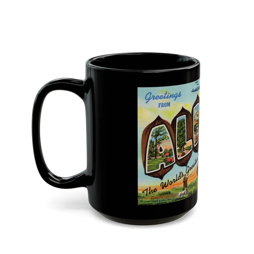 Greeting card from Albany Georgia (Greeting Postcards) Black Coffee Mug-Go Mug Yourself