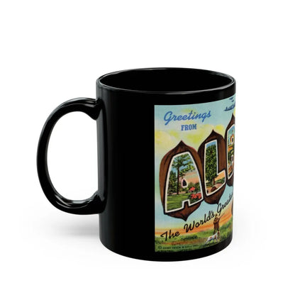 Greeting card from Albany Georgia (Greeting Postcards) Black Coffee Mug-Go Mug Yourself