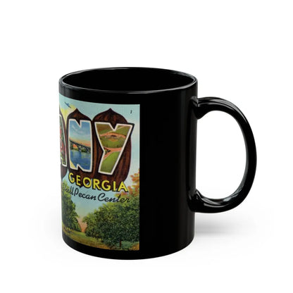 Greeting card from Albany Georgia (Greeting Postcards) Black Coffee Mug-Go Mug Yourself