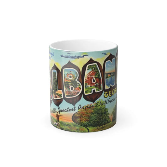 Greeting card from Albany Georgia (Greeting Postcards) Color Changing Mug 11oz-11oz-Go Mug Yourself