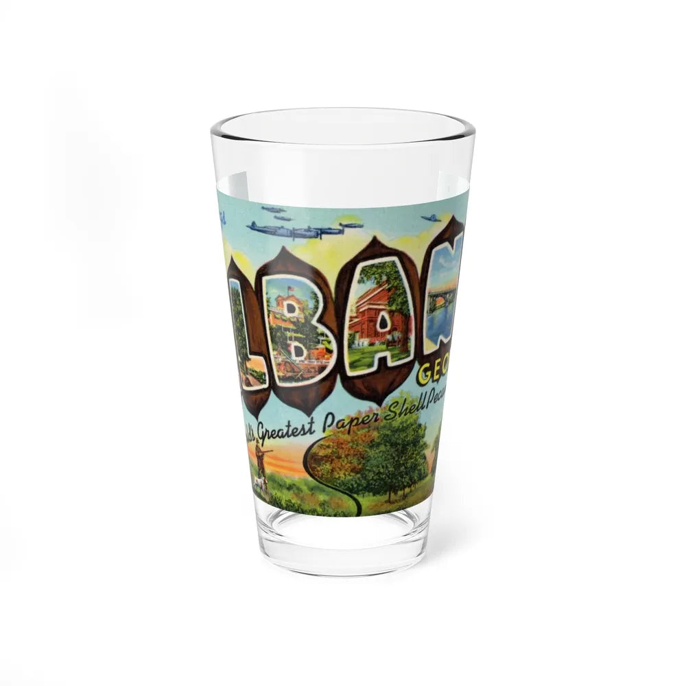 Greeting card from Albany Georgia (Greeting Postcards) Pint Glass 16oz-16oz-Go Mug Yourself