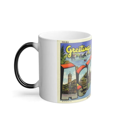 Greeting card from Ashland Wisconsin (Greeting Postcards) Color Changing Mug 11oz-Go Mug Yourself