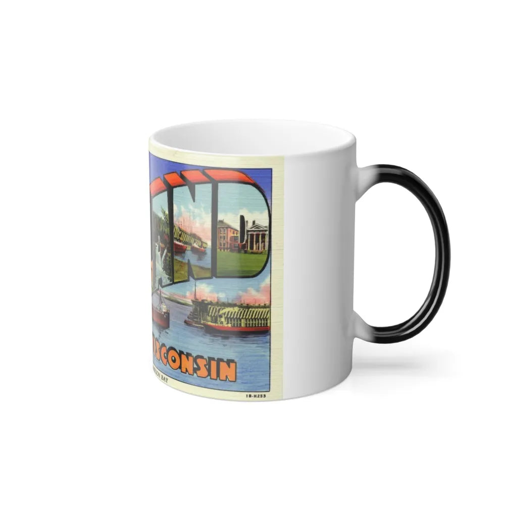 Greeting card from Ashland Wisconsin (Greeting Postcards) Color Changing Mug 11oz-Go Mug Yourself