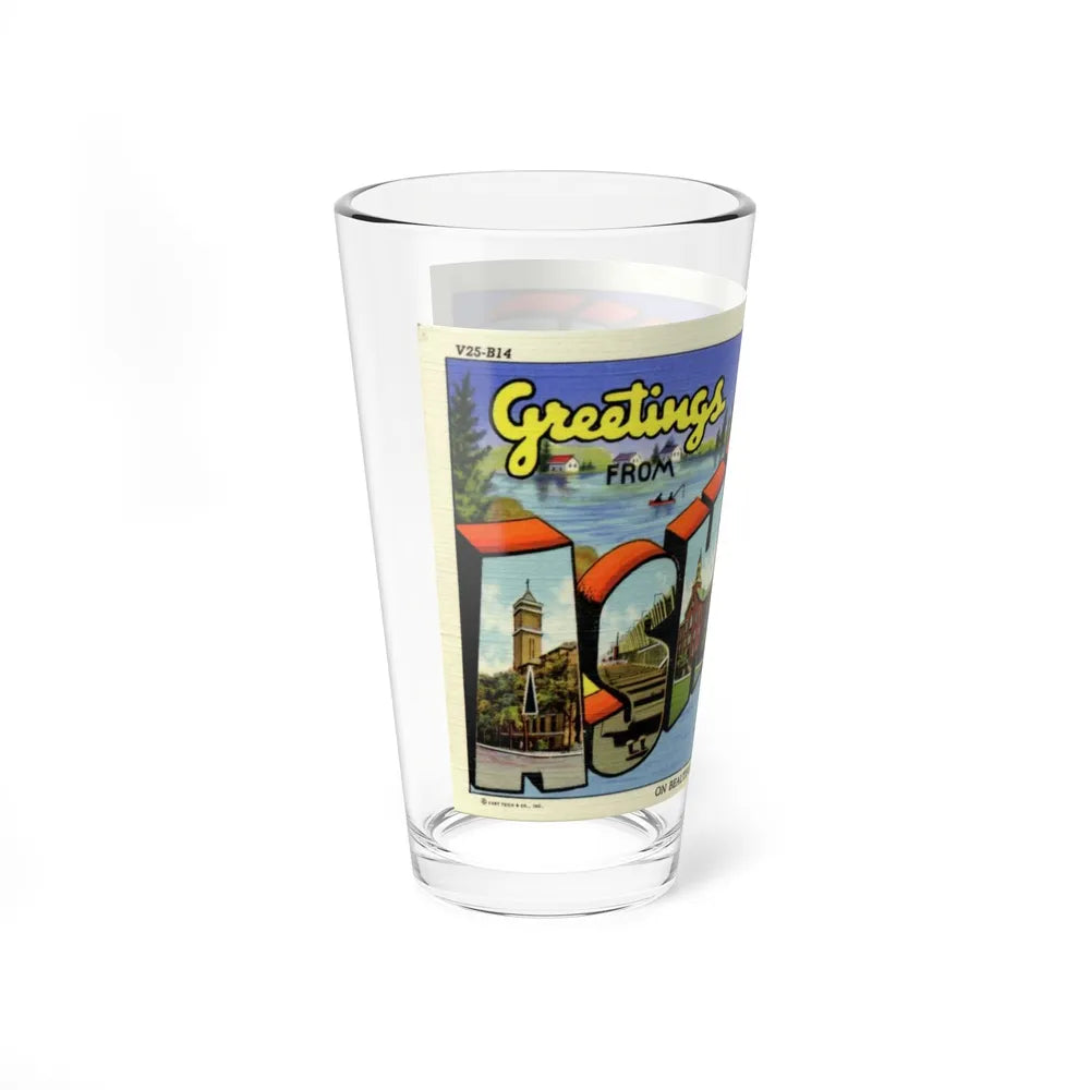 Greeting card from Ashland Wisconsin (Greeting Postcards) Pint Glass 16oz-Go Mug Yourself