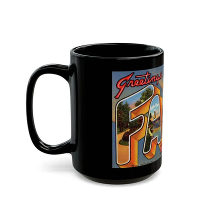 Greeting card from Fargo North Dakota (Greeting Postcards) Black Coffee Mug-Go Mug Yourself