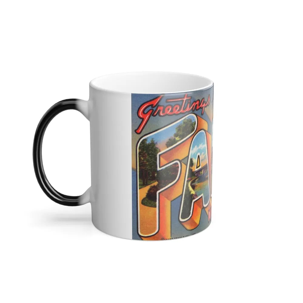 Greeting card from Fargo North Dakota (Greeting Postcards) Color Changing Mug 11oz-Go Mug Yourself