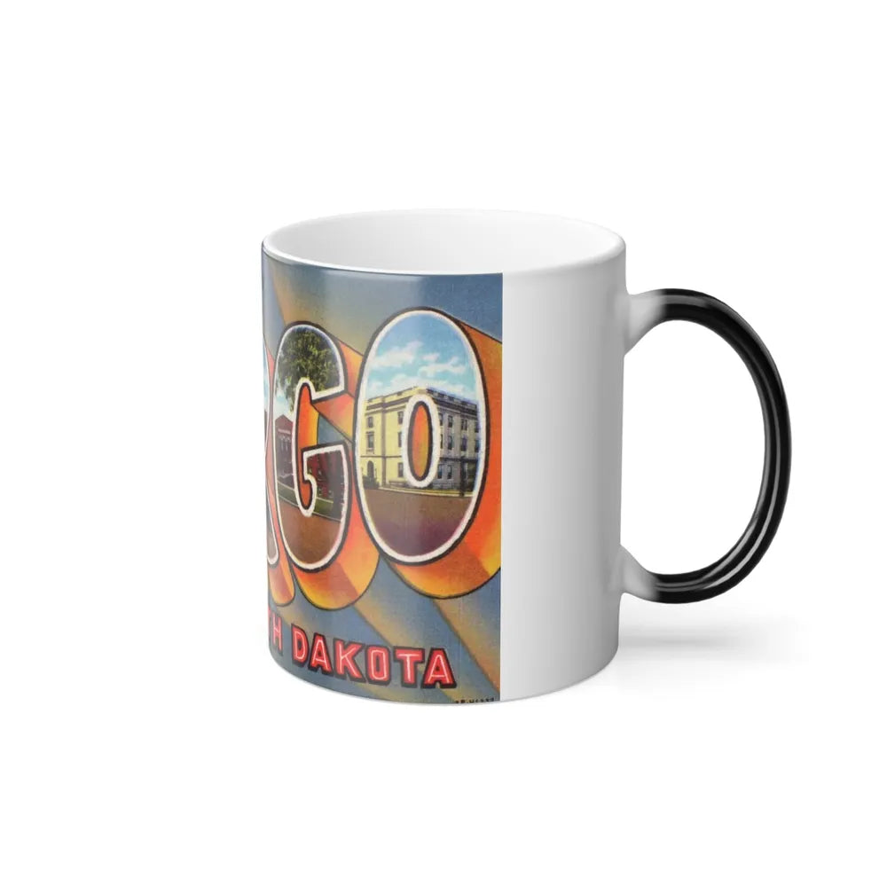 Greeting card from Fargo North Dakota (Greeting Postcards) Color Changing Mug 11oz-Go Mug Yourself