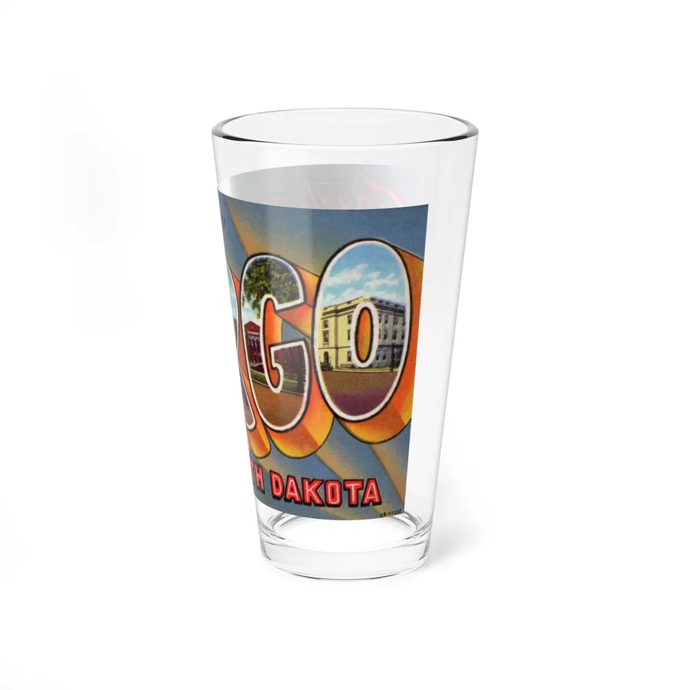 Greeting card from Fargo North Dakota (Greeting Postcards) Pint Glass 16oz-Go Mug Yourself