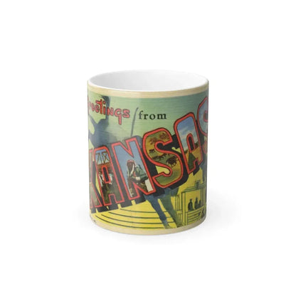 Greeting card from Kansas (Greeting Postcards) Color Changing Mug 11oz Default Title 11oz - Go Mug Yourself