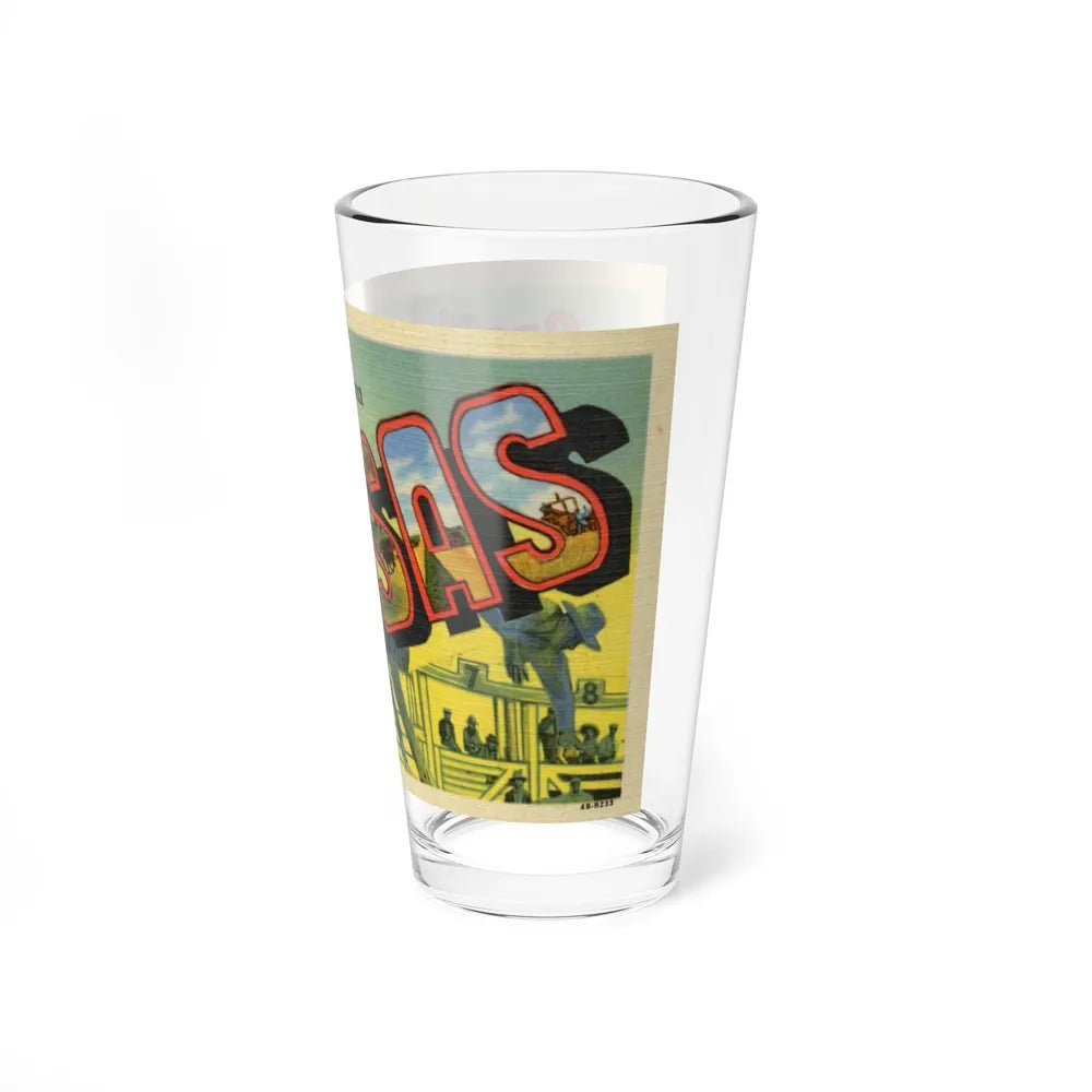 Greeting card from Kansas (Greeting Postcards) Pint Glass 16oz-Go Mug Yourself