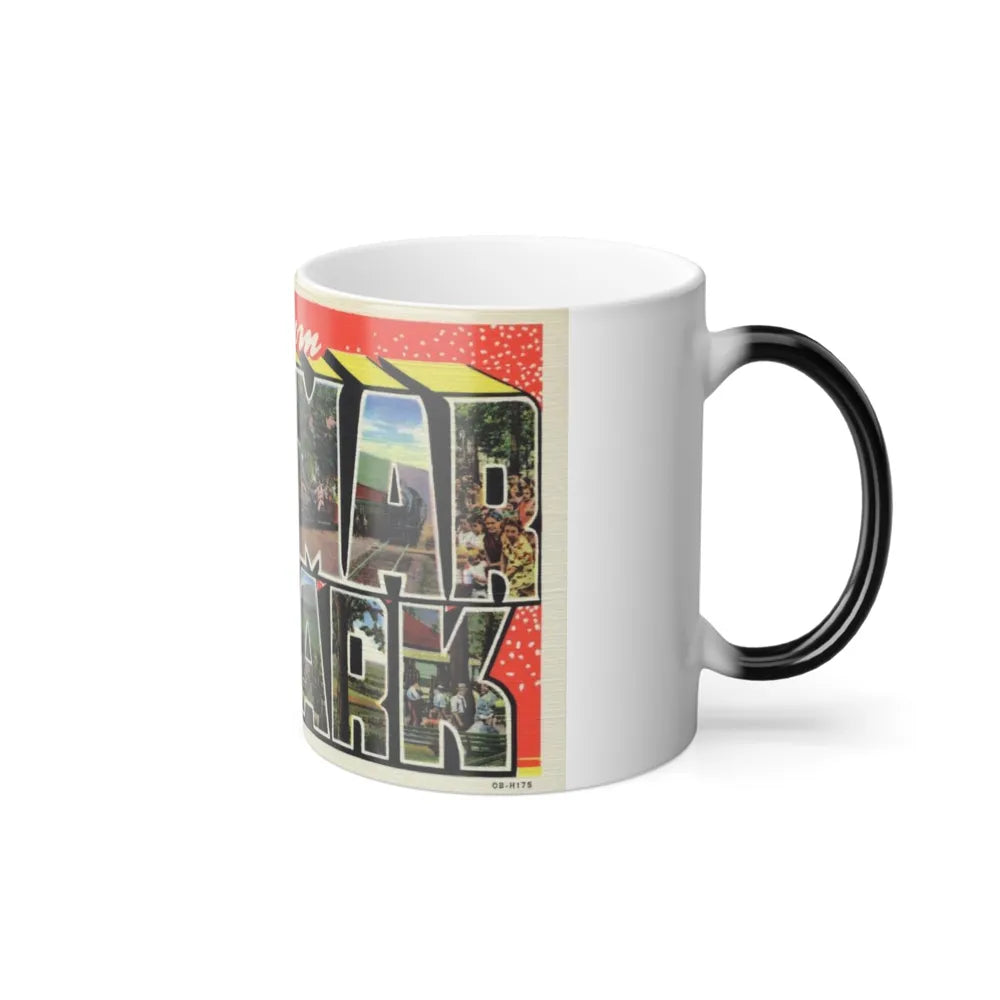 Greeting card from Pen Mar Park (Greeting Postcards) Color Changing Mug 11oz-Go Mug Yourself