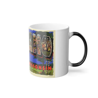 Greeting card from Shawano Wisconsin (Greeting Postcards) Color Changing Mug 11oz-Go Mug Yourself