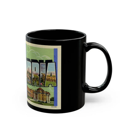 Greetings from Alexandria in the heart of Louisiana (Greeting Postcards) Black Coffee Mug - Go Mug Yourself