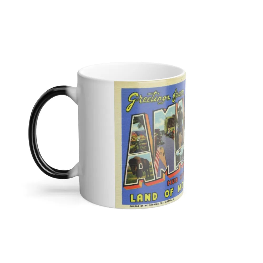 Greetings from Amarillo (Greeting Postcards) Color Changing Mug 11oz-Go Mug Yourself