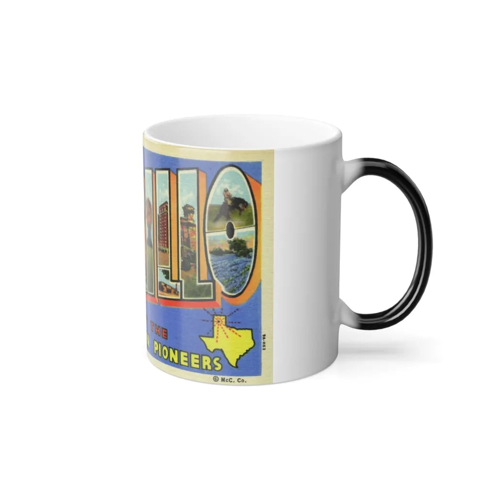 Greetings from Amarillo (Greeting Postcards) Color Changing Mug 11oz-Go Mug Yourself