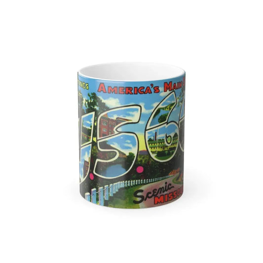 Greetings from Americas Main Street US 66 scenic Missouri (Greeting Postcards) Color Changing Mug 11oz 11oz - Go Mug Yourself