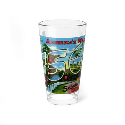 Greetings from Americas Main Street US 66 scenic Missouri (Greeting Postcards) Pint Glass 16oz-16oz-Go Mug Yourself