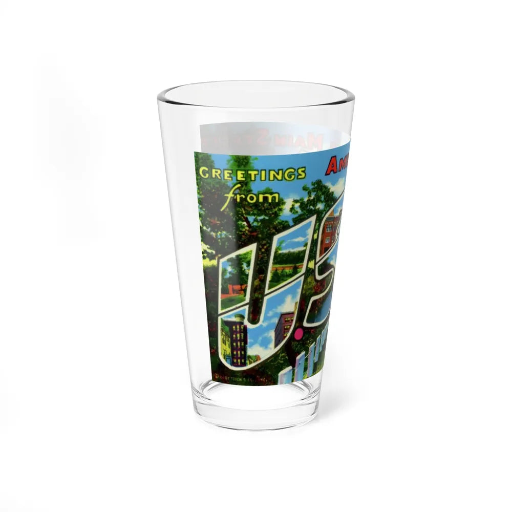 Greetings from Americas Main Street US 66 scenic Missouri (Greeting Postcards) Pint Glass 16oz-Go Mug Yourself